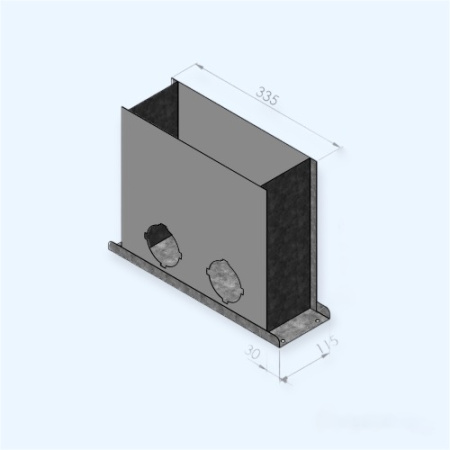 FLEXAG FL-PFP-335x115/90х2 HEATWAY Пленум напольный